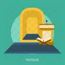 Mosque Building Interior Icon