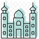 Mosque Color Shadow Thinline Icon Icon