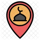 Mosque Placeholder Pin Pointer Gps Map Location Icon