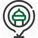 Mosque Pin Accessory Icon