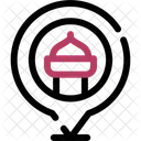 Mosque Pin Accessory Icon