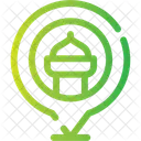 Mosque Pin Accessory Icon