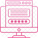 Mot de passe  Icône