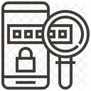 Mot De Passe Mobile Ecran Tactile Icône