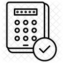 Code PIN Approuve Par Mot De Passe Mot De Passe Approuve Verifier Le Mot De Passe Icône