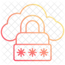 Mot de passe cloud  Icône