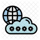 Mot De Passe Cloud Cybersecurite Service Cloud Icône