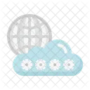 Mot De Passe Cloud Cybersecurite Service Cloud Icône