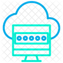 Cloud Ordinateur Mot De Passe Icône