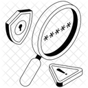 Securite Des Mots De Passe Recherche De Mots De Passe Defense Icône