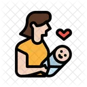 Mother Baby Maternity Icon
