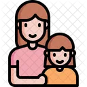 Mother Girl Parents Icon
