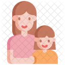 Mother Girl Parents Icon