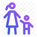 Mother Child Parenting Duo Icon