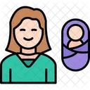 Mother Baby Care Icon