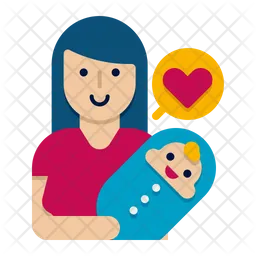 Mother And Baby  Icon