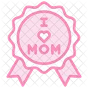 Mother And Baby Elephant Duotone Line Icon Icon