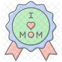 Mother And Baby Elephant Lineal Color Icon Icon