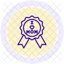 Mother And Baby Elephant Line Icon Icon