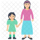 Mother and Daughter  Icon