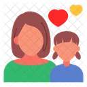 Mother And Daughter  Icon