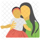 Mother And Daughter Icon