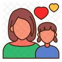 Mother And Daughter  Icon