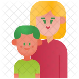 Mother and kid  Icon