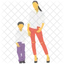 Mother And Son Icon