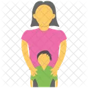 Mother Child Son Icon