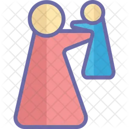 Mother carry kid  Icon