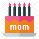 Mother Day Cake Cake Woman Icon