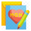 Mother Day Card Greetings Card Letter Icon