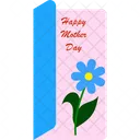 Mother Day Card Flower Woman Icon