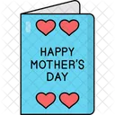 Mother Day Card Greeting Card Happy Mothers Day Icon