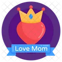 Mother Queen Princess Mom Mother Day Crown Icon