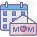 Mother Day Date Calendar Calendar Date Icon
