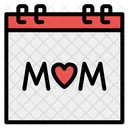 Mother Day Mothers Day Time And Date Icon