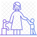 Mother Holding Baby  Icon