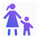 Mother Child Parenting Duo Icon