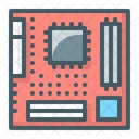Motherboard Processor Chip Icon