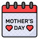 Mothers Day Calendar Schedule Icon