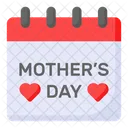 Mothers Day Calendar Schedule 아이콘