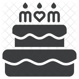 Mothers day cake Icon
