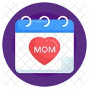 Mothers Day Calendar  Icon