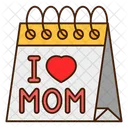 Mothers Day Calendar  Icon