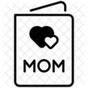 母の日カード、グリーティングカード、母の日の手紙 アイコン