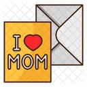 Mothers Day Greeting Card  Icon