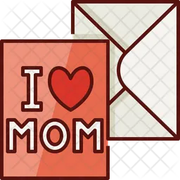 Mothers Day Greeting Card  Icon