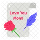 Mothers Day Letter Icon